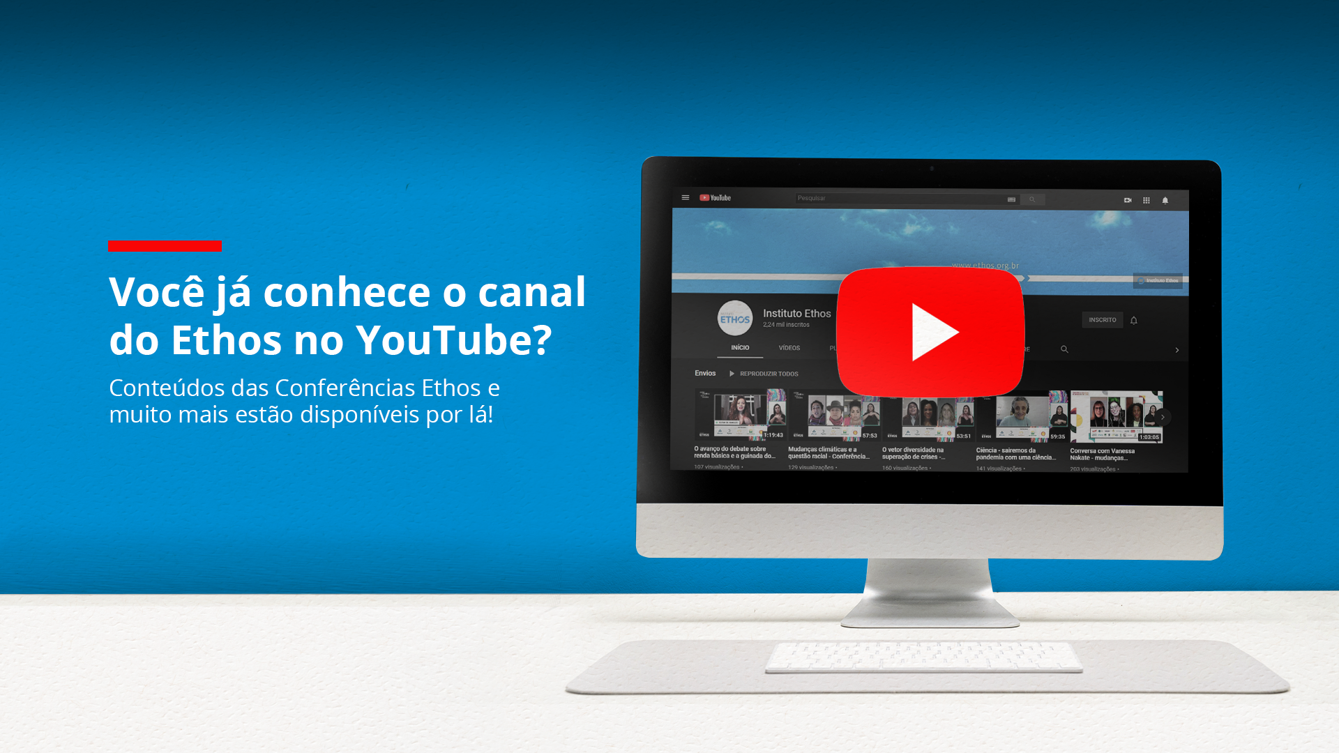 Canal do Ethos no YouTube